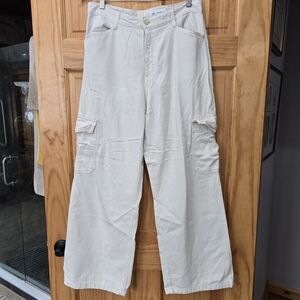 AG Adriano Goldschmied Cream Flare Jeans